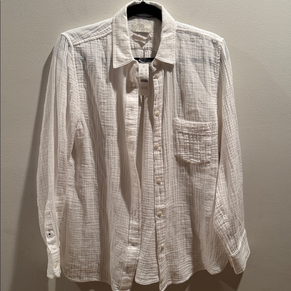 NWT J. Crew Garçon classic shirt in gauze Size 6 - Picture 2 of 7